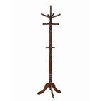 Coaster Furniture Achelle 900769 11 Hook Freestanding Coat Rack Hat Hanger - Tobacco