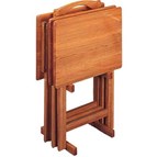 Coaster Furniture 5199 Tray Table Set with Stand
