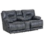 Catnapper Voyager 4389 Lay Flat Reclining Loveseat with Console - Slate