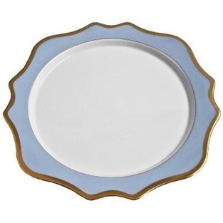 Anna Weatherley Anna's Palette Sky Blue Charger Plate (Charger / Service - Charger Plates)