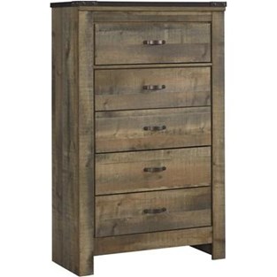 Signature Design by Ashley Trinell B446-46 Five Drawer Chest (Kids Chests - 5 Drawers)