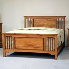 Mako Wood Furniture Baron 1900 Queen Panel Bed
