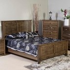 Mako Wood Furniture Scarlet 4100-K King Panel Bed