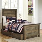 Signature Design by Ashley Trinell B446B8 Twin Panel Bed with 1 Large Storage Drawer