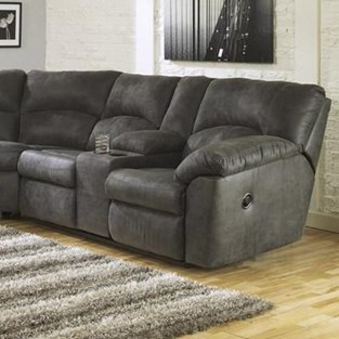 Signature Design by Ashley Tambo 2780149 RAF Reclining Loveseat with Console (Sectional Components - Reclining)