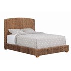 Coaster Furniture Laughton 300501KE Banana Leaf Eastern King Panel Bed - Amber