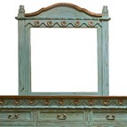 LMT Imports Turquoise Grande Dresser Mirror
