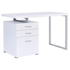 Coaster Furniture Brennan 800325 47-inch 3-Drawer Office Computer Desk - White