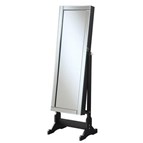 Coaster Furniture Cortez 901828 Cheval Mirror with Jewelry Storage - Black