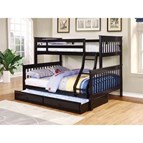 Coaster Furniture Chapman 460259 Wood Twin Over Full Bunk Bed - Black