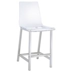 Coaster Furniture Juelia 100265 Clear Acrylic Counter Chair - Chrome
