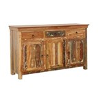 Coaster Furniture Harper 950367 3-door Solid Reclaimed Wood Accent Cabinet - Brown