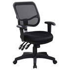 Coaster Furniture Rollo 800019 Upholstered Adjustable Ergonomic Office Chair - Black