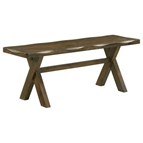 Coaster Furniture Alston 106383 47-inch Solid Wood Dining Bench - Knotty Nutmeg