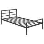 Coaster Furniture Fisher 300279T Metal Twin Open Frame Bed - Gunmetal