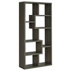 Coaster Furniture Theo 800510 71-inch 7-shelf Bookshelf - Weathered Grey