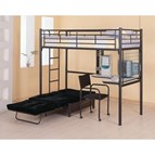 Coaster Furniture Jenner 2209 Loft Bunk Bed with Futon Chair