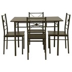 Coaster Furniture Anna 100033 5-piece Rectangular Dining Table Set - Dark Bronze
