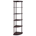 Coaster Furniture Bonwick 800279 72-inch 5-shelf Corner Bookshelf - Cappuccino