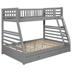 Coaster Furniture Ashton 460182 2-Drawer Wood Twin Over Full Bunk Bed - Grey