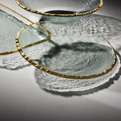Annie Glass Edgey Charger - Gold (Charger / Service - Charger Plates)