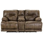 Catnapper Voyager 64389 Power Lay Flat Reclining Loveseat with Console - Elk