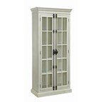 Coaster Furniture Toni 910187 2-door Wood Tall Storage Cabinet - Distressed White