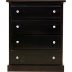 Mako Wood Furniture Decora 600-29 4-Drawer Chest