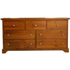 Mako Wood Furniture Polo 800-40 7-Drawer Dresser