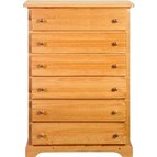 Mako Wood Furniture Polo 800-30-38-R6 6-Drawer Chest