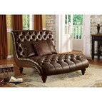 Acme Furniture Anondale 15035 Chaise with 3 Pillows
