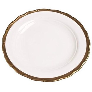Anna Weatherley Anna's Golden Patina Charger - Discontinued - One Available (Charger / Service - Charger Plates)
