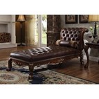 Acme Furniture Dresden 96487 Chaise with Pillow