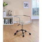 Coaster Furniture Amaturo 801436 Acrylic Adjustable Home Office Desk Chair - Clear