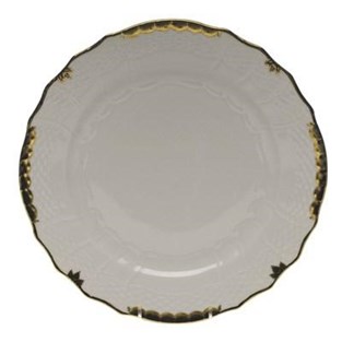 Herend Princess Victoria Service Plate - Black (Charger / Service - Charger Plates)