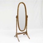 Crown Mark Cheval 2068-D.OAK Cheval Mirror