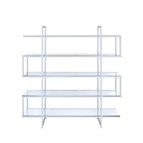 Coaster Furniture Elmer 801304 63-inch 5-shelf Bookshelf - Clear and Chrome