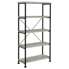 Coaster Furniture Analiese 801546 63-inch 4-shelf Bookshelf - Grey Driftwood