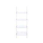 Coaster Furniture Amaturo 801553 72-inch 4-shelf Acrylic Ladder Bookshelf - Clear