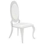 Coaster Furniture Anchorage 107872N Upholstered Dining Chair - Cream White