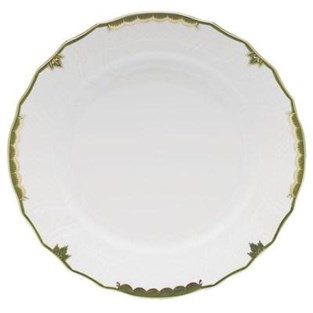 Herend Princess Victoria Dinner Plate - Dark Green (Plates - Dinner)