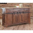 International Furniture Direct Pueblo IFD359ISLAND Kitchen Island