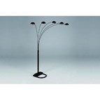 Crown Mark 4888B-BK Shade Floor Lamp