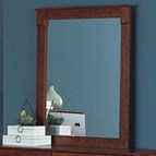 Perdue Woodworks Cinnamon Fruitwood 11021 Dresser Mirror w / Pilasters