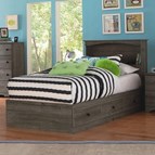 Perdue Woodworks Weathered Gray Ash 13763/13031B Twin Mates Bed