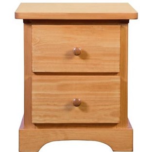 Mako Wood Furniture Polo 800-60-MINI 2-Drawer Nightstand (Nightstands - 2 Drawers)