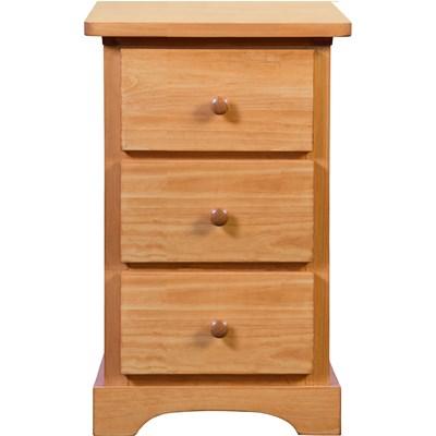 Mako Wood Furniture Polo 800-60-3-MINI Nightstand (Nightstands - 3 Drawers)