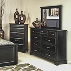 Mako Wood Furniture Symphony 2900-50 Mirror (Merc-Black)