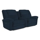 Best Home Furnishings Parker S610RY4 Sofa with Console (Navy)