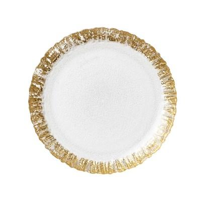 Vietri Rufolo Glass Gold Salad Plate (Plates - Salad)